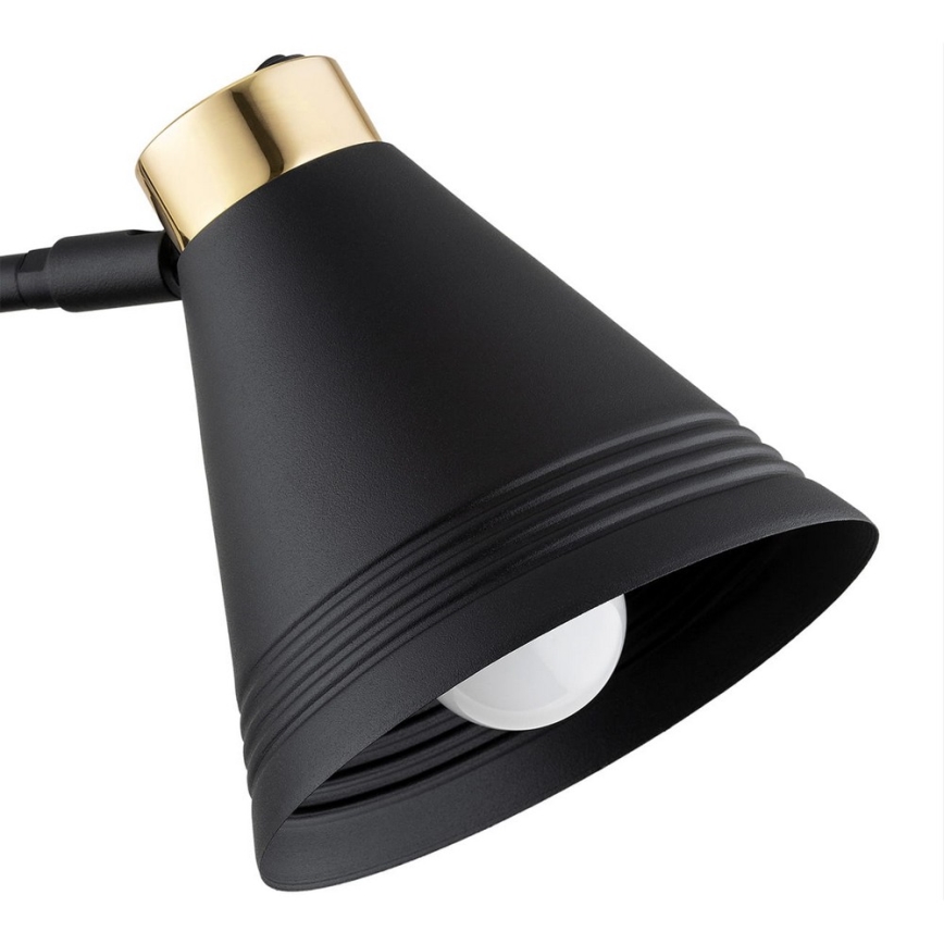 Argon 8009 - Candeeiro de parede AVALONE 1xE27/15W/230V 57 cm preto/dourado