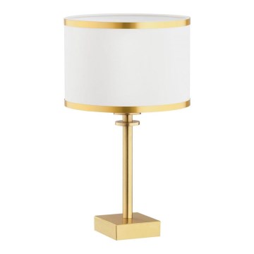 Argon 8029 - Candeeiro de mesa ABBANO 1xE27/15W/230V latão/branco
