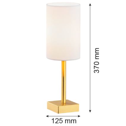 Argon 8030 - Candeeiro de mesa ABRUZZO 1xE14/7W/230V latão/branco