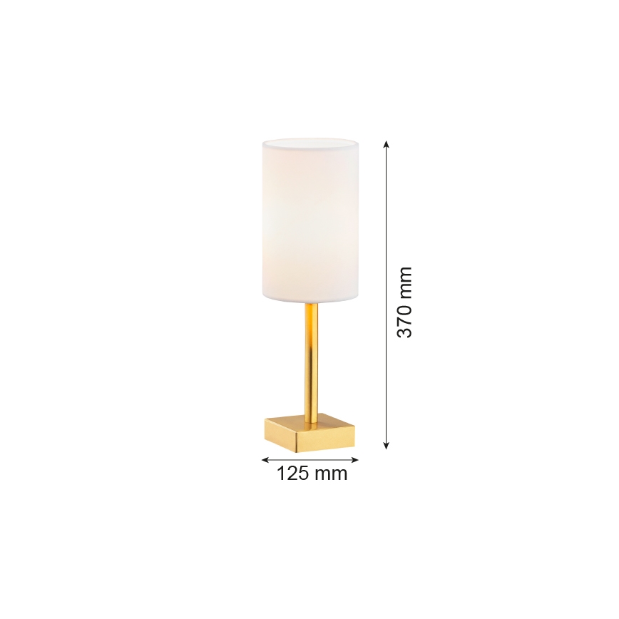 Argon 8030 - Candeeiro de mesa ABRUZZO 1xE14/7W/230V latão/branco