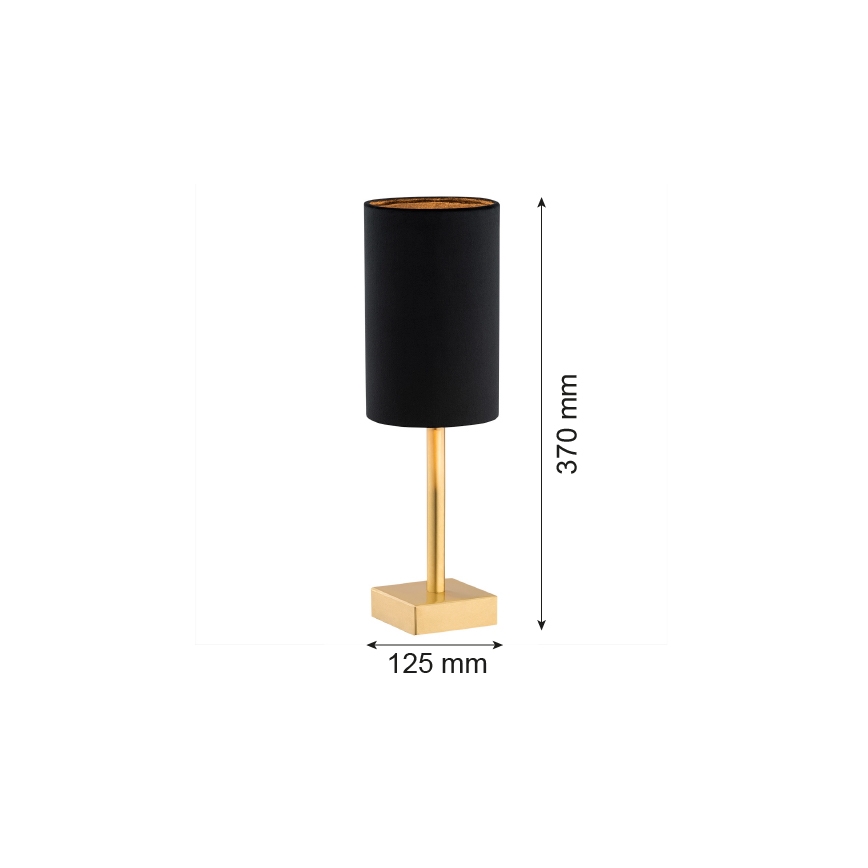 Argon 8031 - Candeeiro de mesa ABRUZZO 1xE14/7W/230V latão/preto