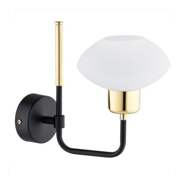 Argon 8032 - Candeeiro de parede RAVELLO 1xE14/15W/230V preto/dourado