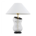 Argon 8036 - Candeeiro de mesa VENETO 1xE27/15W/230V branco/latão/preto