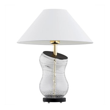Argon 8036 - Candeeiro de mesa VENETO 1xE27/15W/230V branco/latão/preto