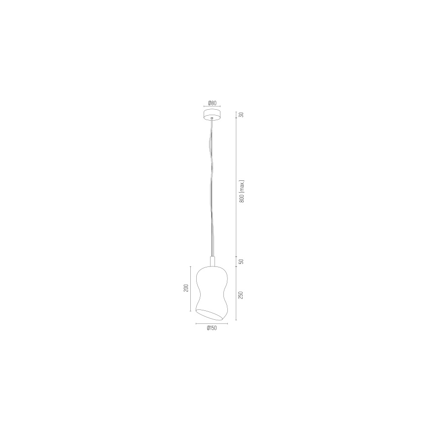 Argon 8038 - Candelabro suspenso SALERNO 1xE27/15W/230V dourado
