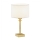 Argon 8047 - Candeeiro de mesa ABBANO 1xE27/15W/230V latão/branco