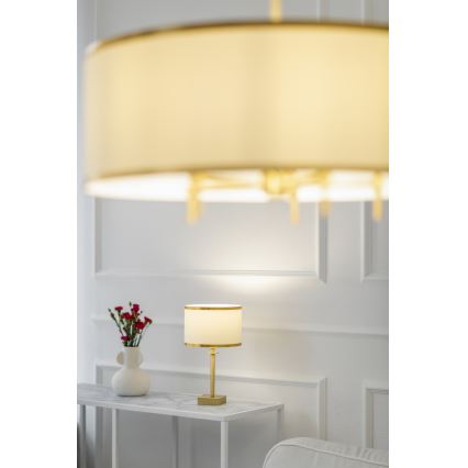 Argon 8049 - Candeeiro de mesa ABBANO 1xE27/15W/230V latão/preto