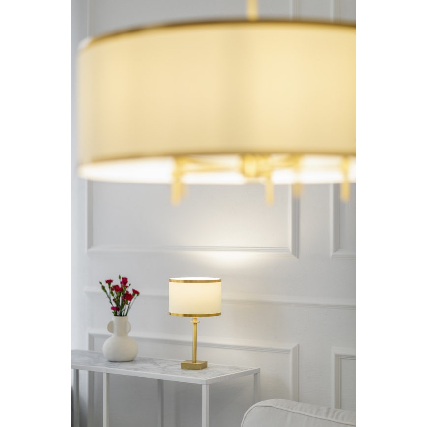 Argon 8049 - Candeeiro de mesa ABBANO 1xE27/15W/230V latão/preto
