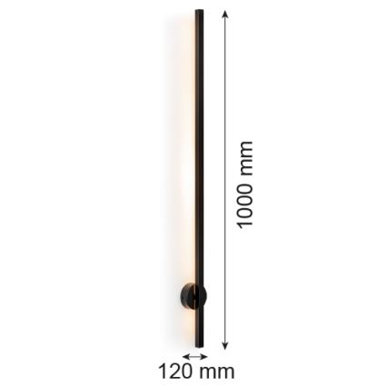 Argon 8051 - Iluminação de parede LED ASSE LED/10W/230V preto