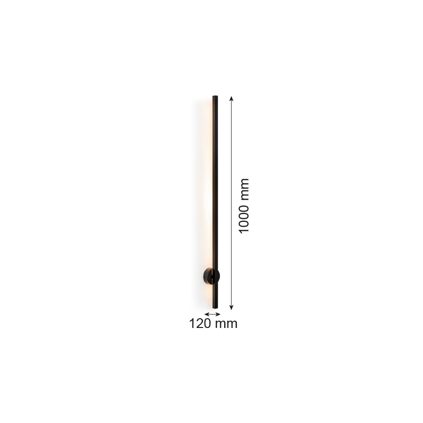 Argon 8051 - Iluminação de parede LED ASSE LED/10W/230V preto