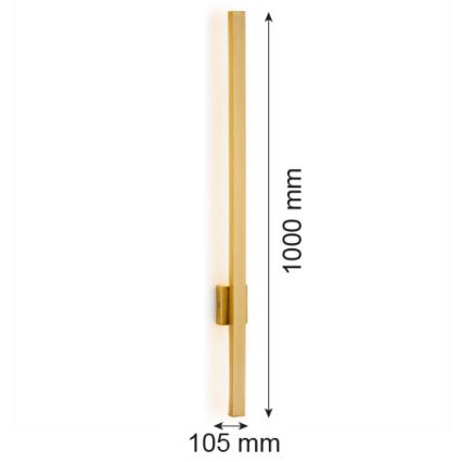 Argon 8053 - Iluminação de parede LED ASSE LED/10W/230V dourado
