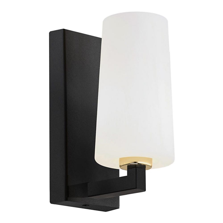 Argon 8056 - Candeeiro de parede CAMELOT PLUS 1xE27/15W/230V preto/branco/dourado