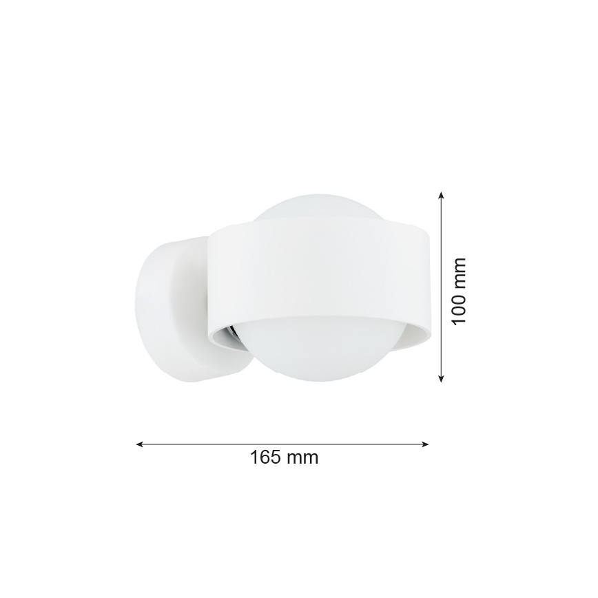 Argon 8057 - Iluminação de parede MASSIMO PLUS 1xG9/6W/230V branco