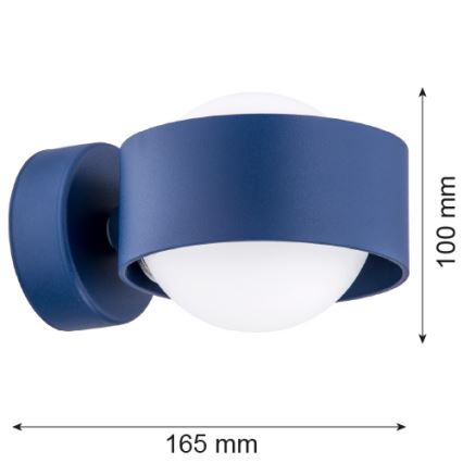 Argon 8061 - Iluminação de parede MASSIMO PLUS 1xG9/6W/230V azul