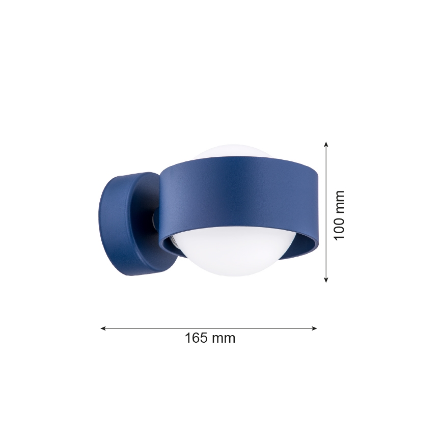 Argon 8061 - Iluminação de parede MASSIMO PLUS 1xG9/6W/230V azul