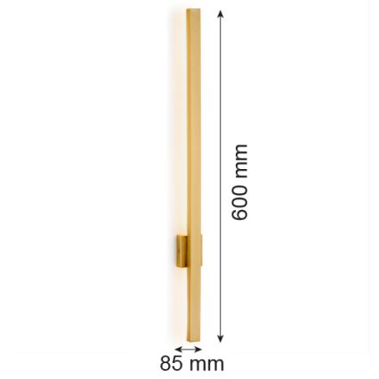 Argon 8063 - Iluminação de parede LED ASSE LED/6W/230V dourado