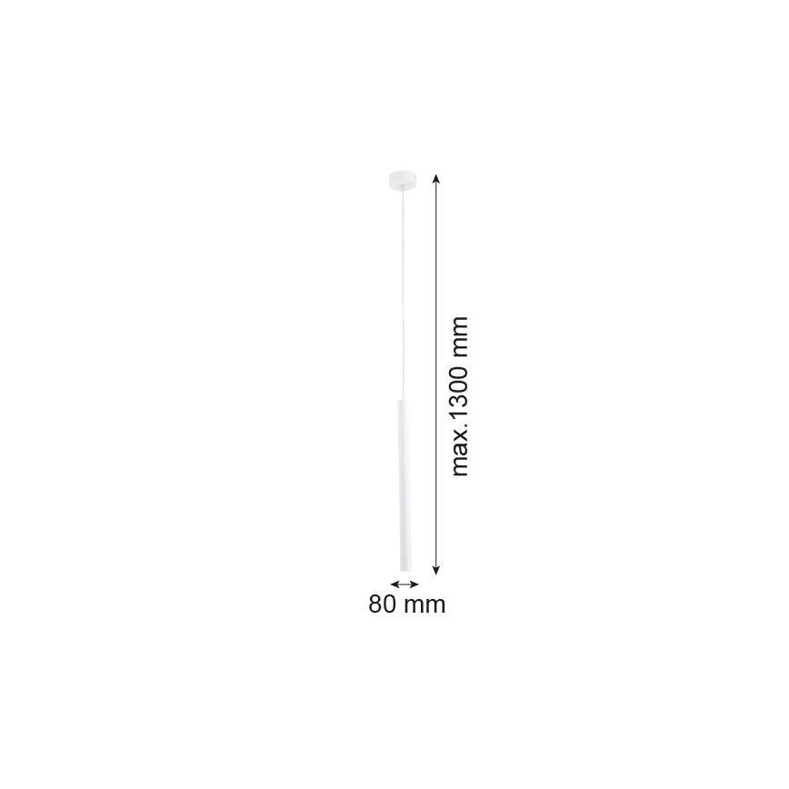 Argon 8066 - Candelabro suspenso ETNA 1xG9/6W/230V branco