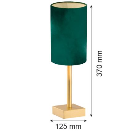 Argon 8108 - Candeeiro de mesa ABRUZZO 1xE14/7W/230V latão/verde