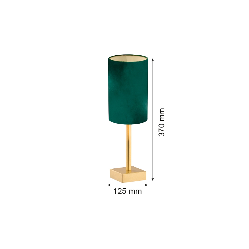 Argon 8108 - Candeeiro de mesa ABRUZZO 1xE14/7W/230V latão/verde