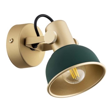 Argon 8247 - Foco LENORA 1xE14/7W/230V dourada/verde