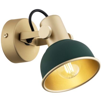 Argon 8247 - Foco LENORA 1xE14/7W/230V dourada/verde