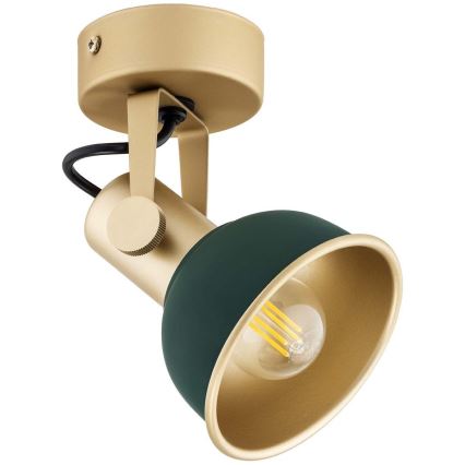 Argon 8247 - Foco LENORA 1xE14/7W/230V dourada/verde