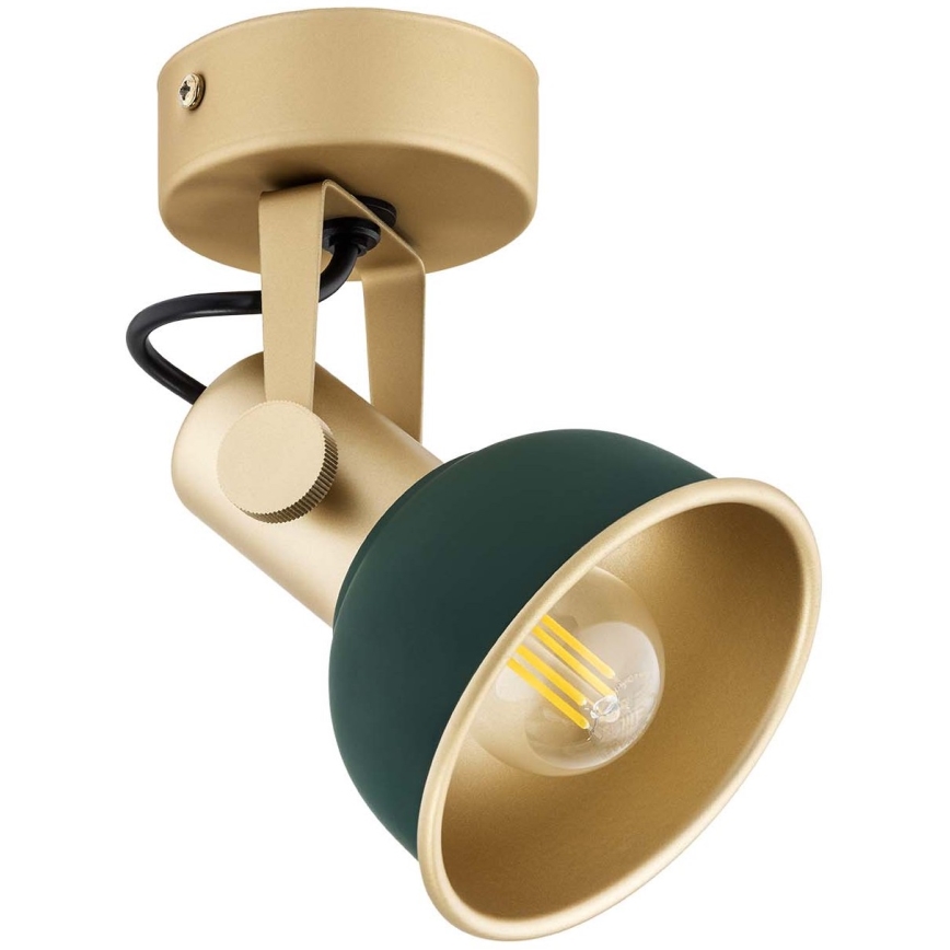 Argon 8247 - Foco LENORA 1xE14/7W/230V dourada/verde
