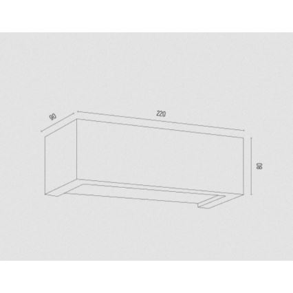Argon 8249 - Iluminação de parede CASERTA 1xE27/15W/230V 22 cm