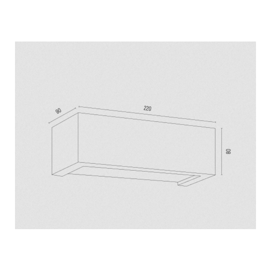 Argon 8249 - Iluminação de parede CASERTA 1xE27/15W/230V 22 cm