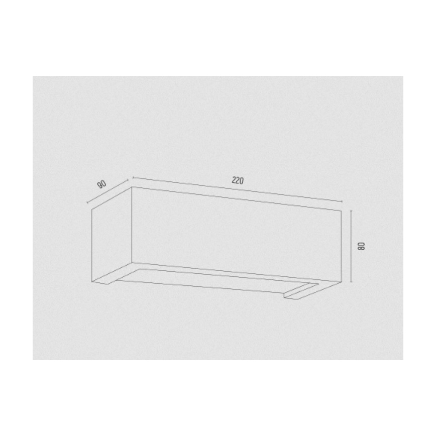 Argon 8251 - Iluminação de parede CASERTA 1xE27/15W/230V 22 cm