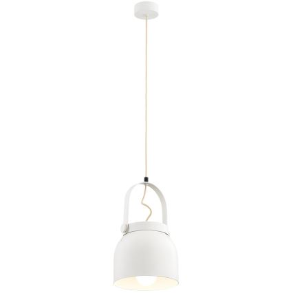 Argon 8280 - Candelabro suspenso LOGAN 1xE27/15W/230V diâmetro 20 cm branco