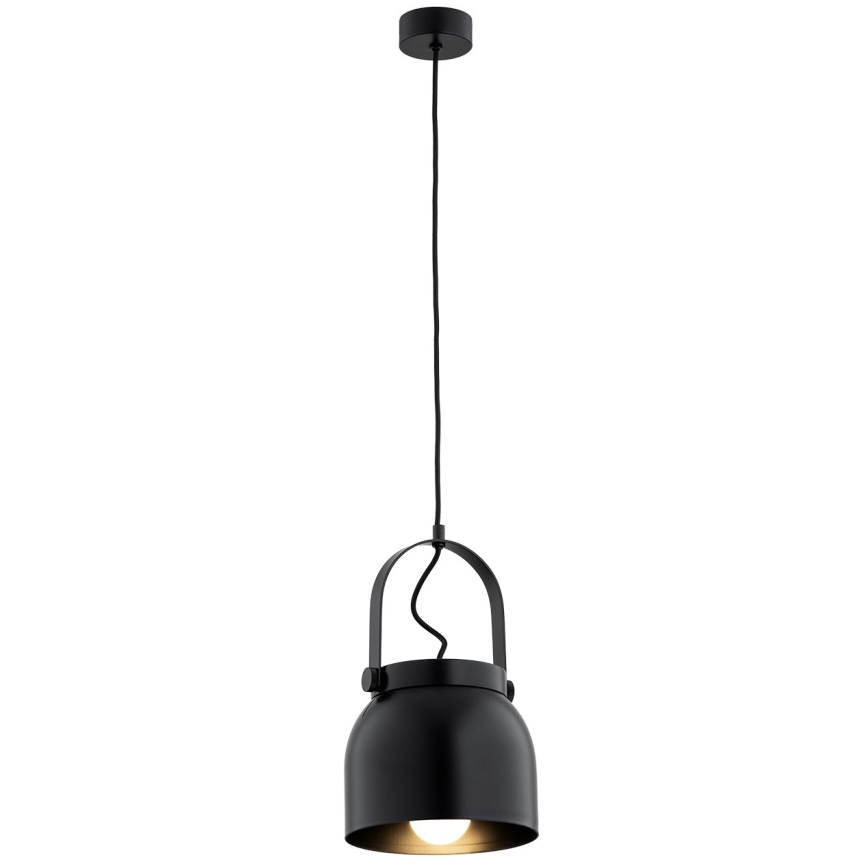 Argon 8281 - Candelabro suspenso LOGAN 1xE27/15W/230V diâmetro 20 cm preto