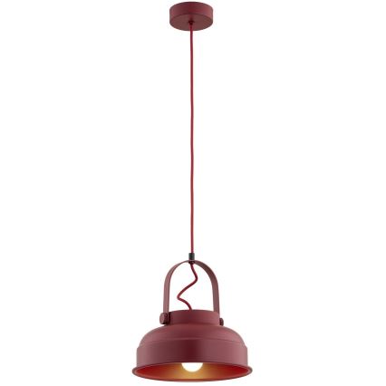 Argon 8286 - Candelabro suspenso DAKOTA 1xE27/15W/230V vermelho