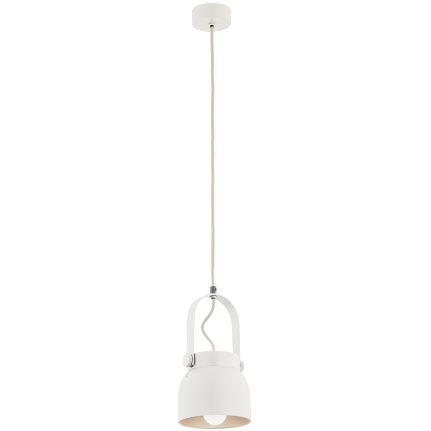 Argon 8290 - Candelabro suspenso LOGAN 1xE27/15W/230V diâmetro 14 cm branco