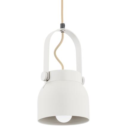 Argon 8290 - Candelabro suspenso LOGAN 1xE27/15W/230V diâmetro 14 cm branco