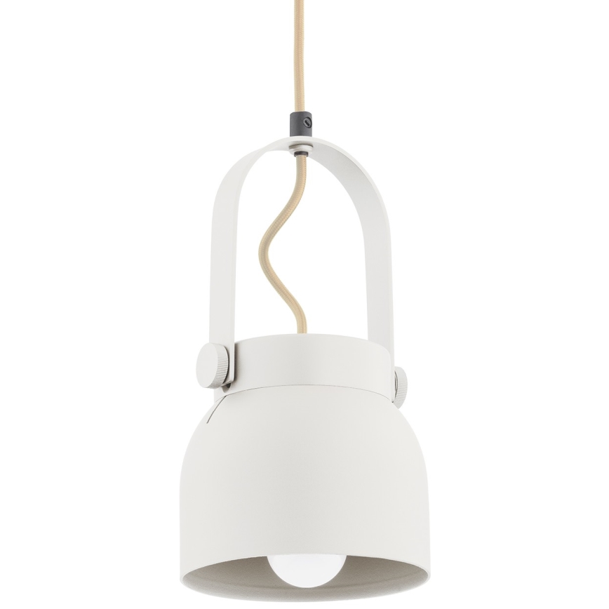 Argon 8290 - Candelabro suspenso LOGAN 1xE27/15W/230V diâmetro 14 cm branco
