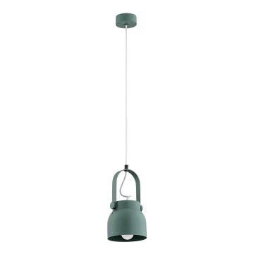 Argon 8293 - Candelabro suspenso LOGAN 1xE27/15W/230V diâmetro 14 cm verde