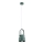 Argon 8293 - Candelabro suspenso LOGAN 1xE27/15W/230V diâmetro 14 cm verde
