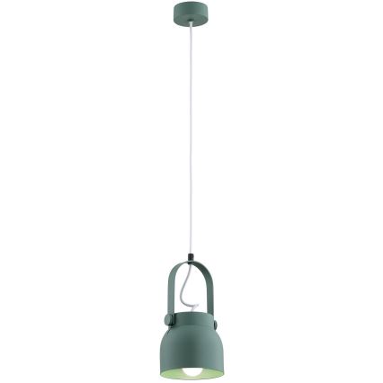 Argon 8293 - Candelabro suspenso LOGAN 1xE27/15W/230V diâmetro 14 cm verde