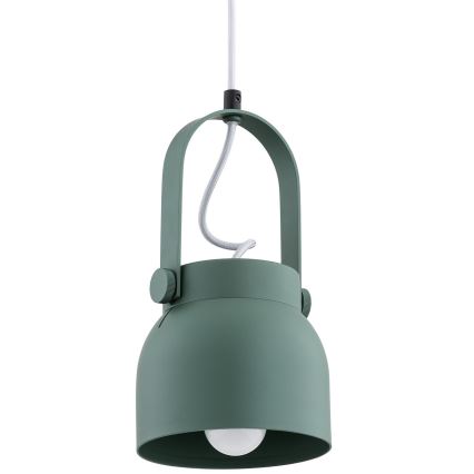 Argon 8293 - Candelabro suspenso LOGAN 1xE27/15W/230V diâmetro 14 cm verde