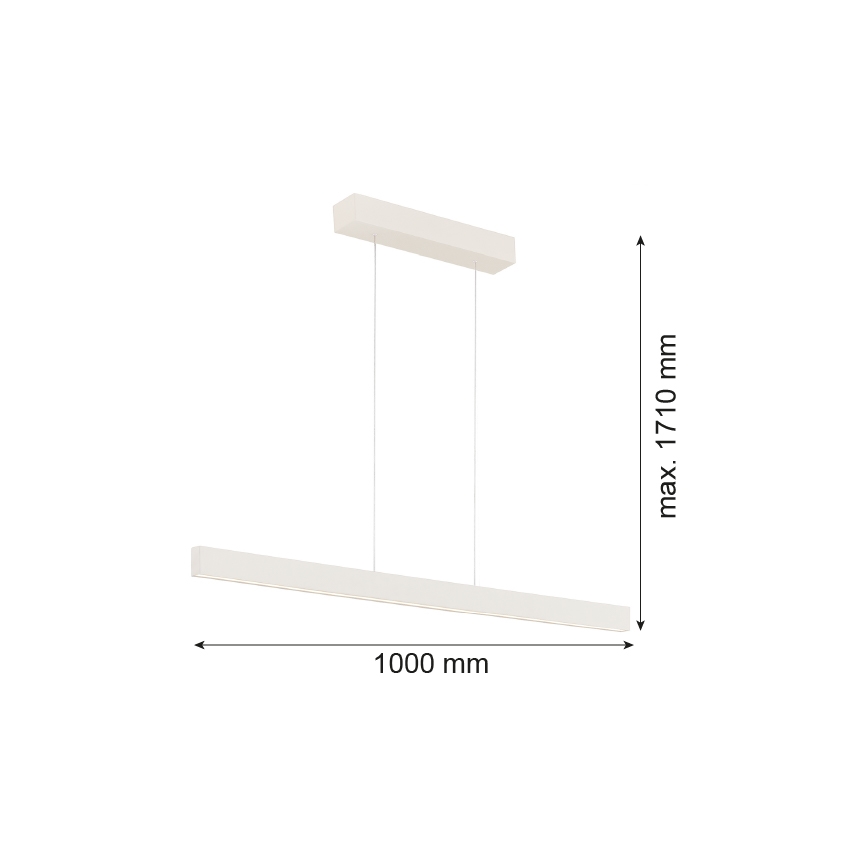 Argon 8302 - Candelabro suspenso LED BALANS LED/35W/230V 3000K creme