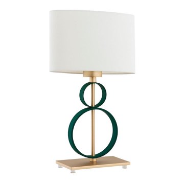 Argon 8317 - Candeeiro de mesa PERSEO 1xE27/15W/230V 42 cm creme/verde