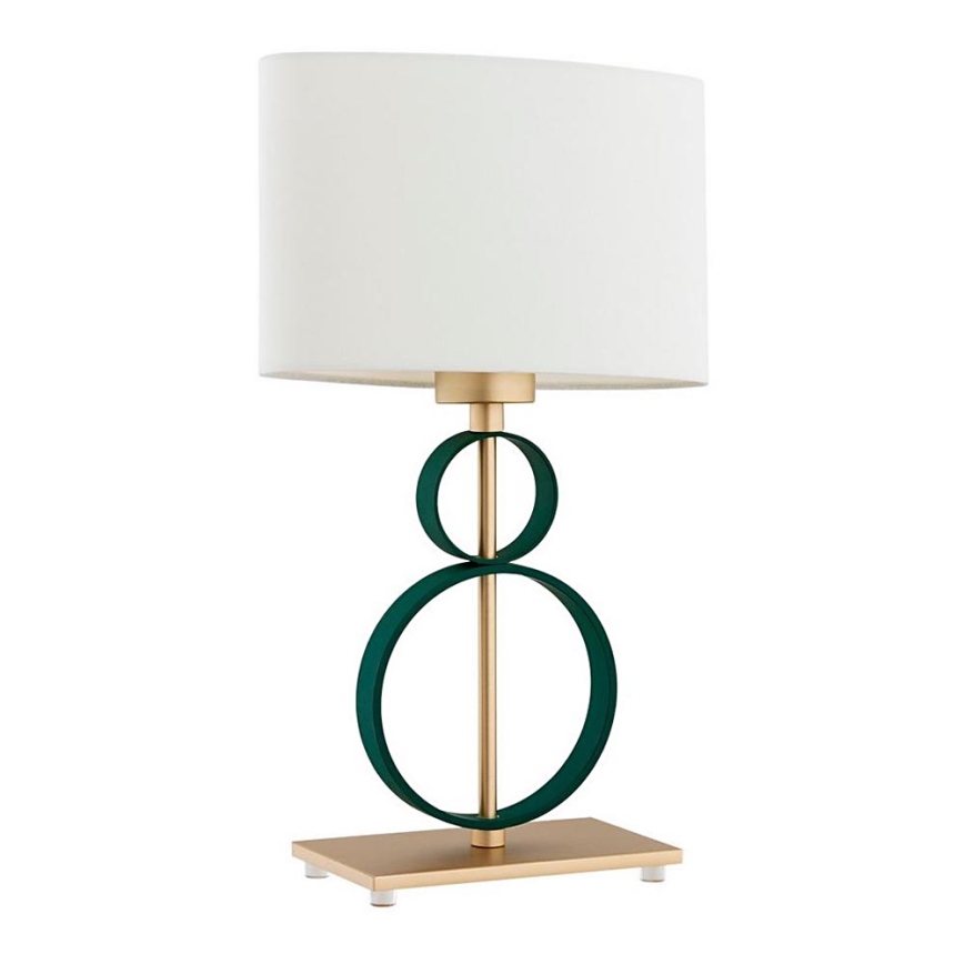 Argon 8317 - Candeeiro de mesa PERSEO 1xE27/15W/230V 42 cm creme/verde