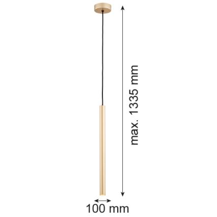 Argon 8327 - Candelabro suspenso LED RIO LED/4,2W/230V 3000K dourada