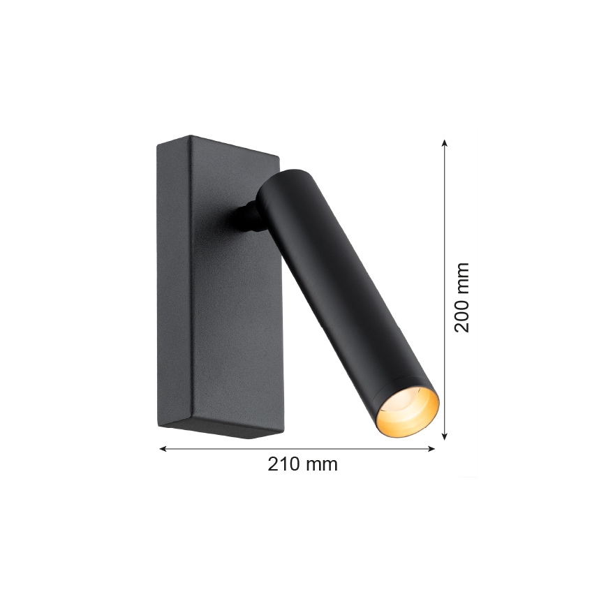 Argon 8328 - Foco de parede LED RIO LED/4,2W/230V 3000K preto