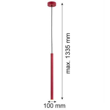 Argon 8331 - Candelabro suspenso LED RIO LED/4,2W/230V 3000K vermelho
