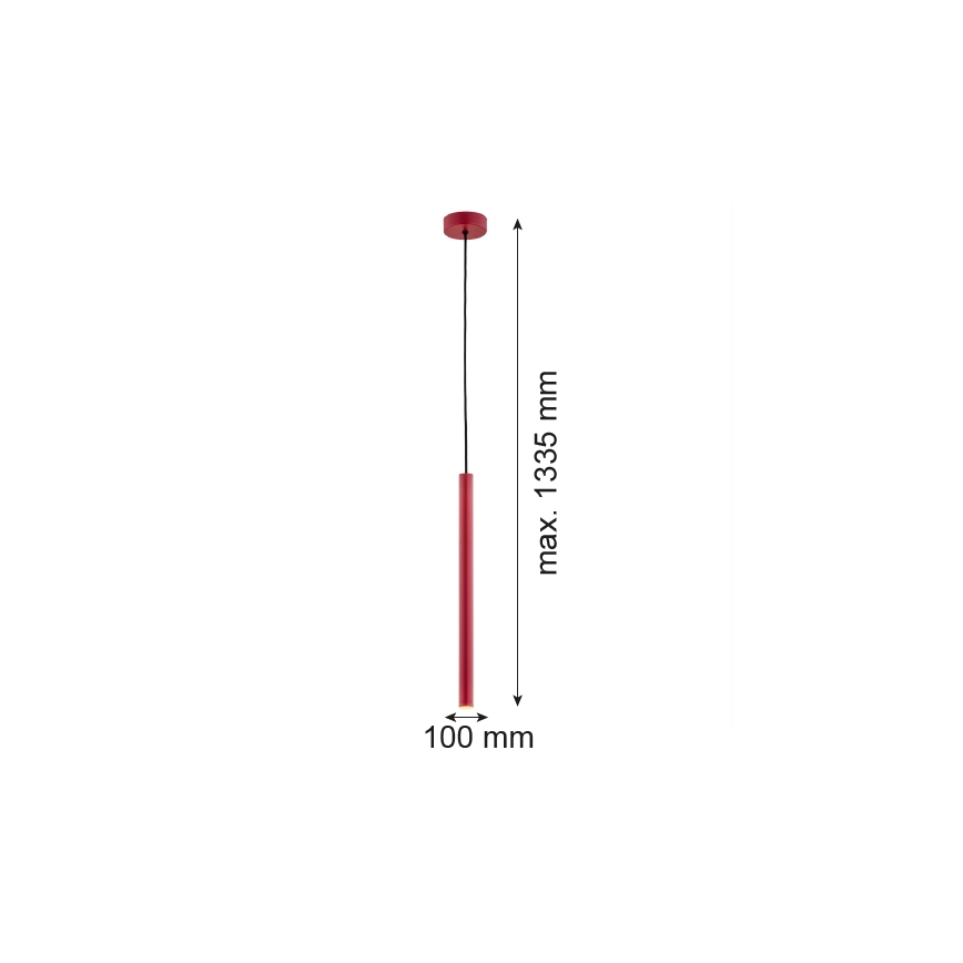 Argon 8331 - Candelabro suspenso LED RIO LED/4,2W/230V 3000K vermelho