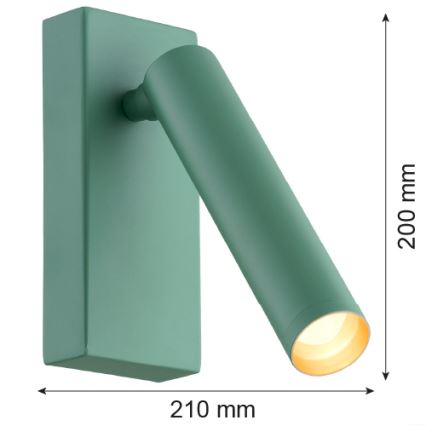 Argon 8332 - Foco de parede LED RIO LED/4,2W/230V 3000K verde