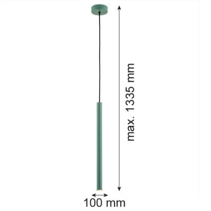 Argon 8333 - Candelabro suspenso LED RIO LED/4,2W/230V 3000K verde