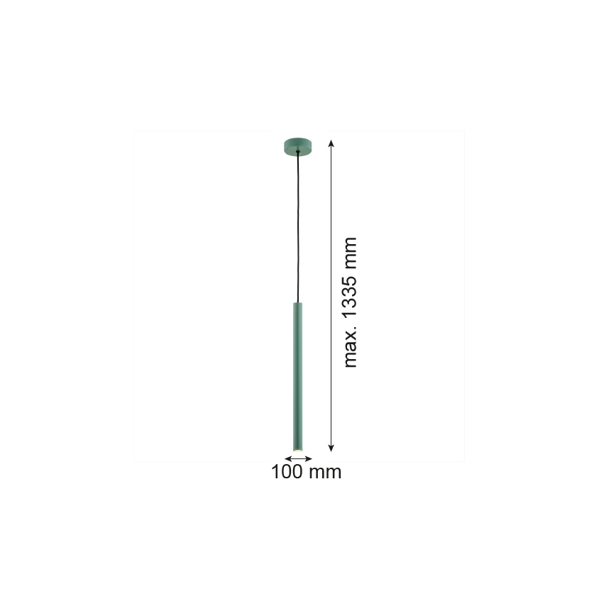 Argon 8333 - Candelabro suspenso LED RIO LED/4,2W/230V 3000K verde